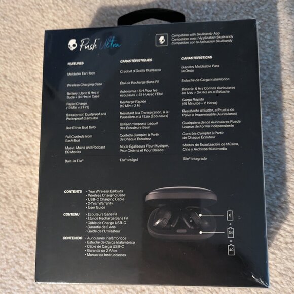 SkullCandy Push Ultra Wireless Headphones - Picture 3 of 4